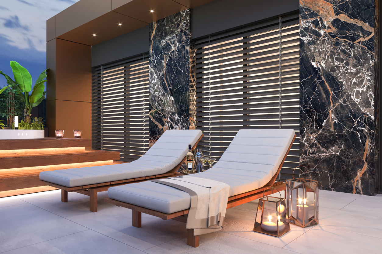 Luxury apartment terrace